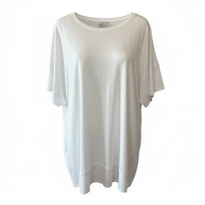 Z by Zella Plus Size Oversized White Women's Top